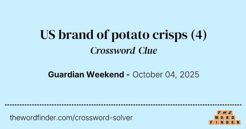 US brand of potato crisps crossword clue image