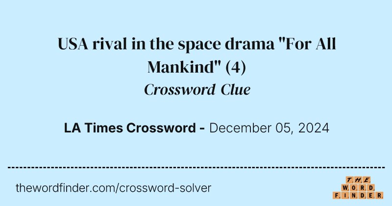 USA rival in the space drama "For All Mankind" crossword clue image