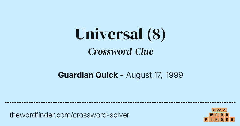 Universal crossword clue image