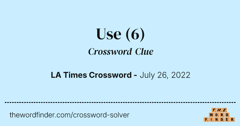 Use crossword clue image