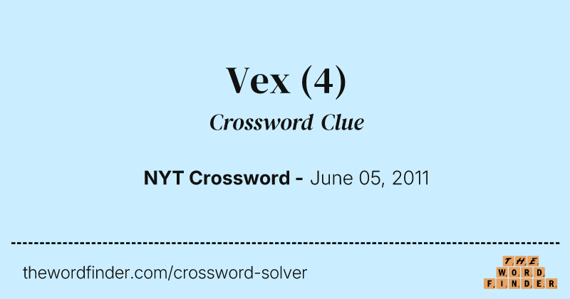 Vex crossword clue image