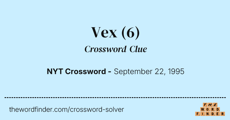 Vex crossword clue image