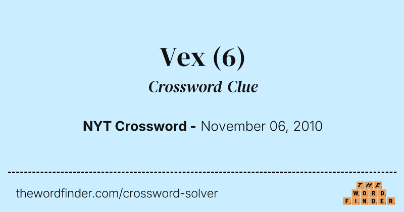 Vex crossword clue image