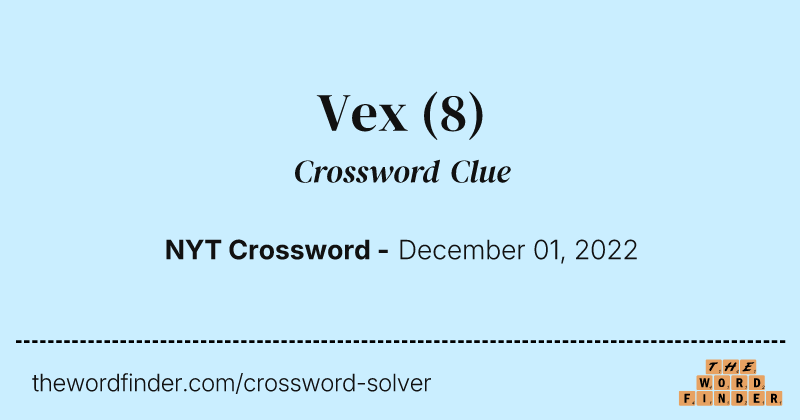 Vex crossword clue image