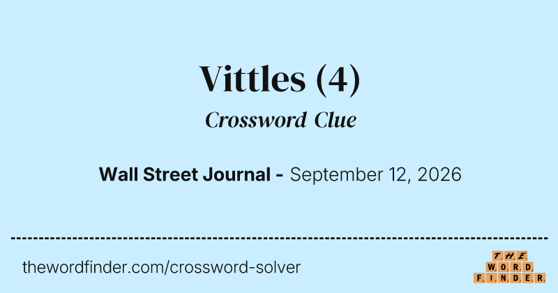 Vittles crossword clue image