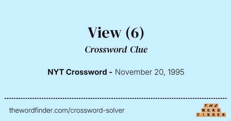View crossword clue image