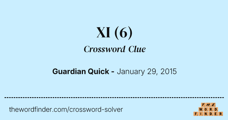 XI crossword clue image