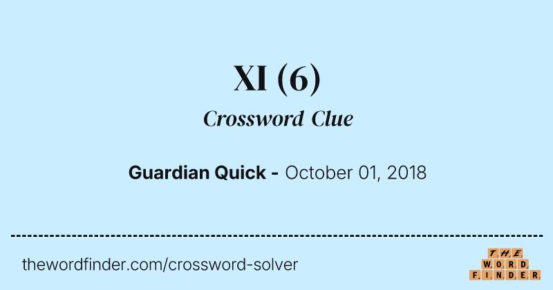 XI crossword clue image