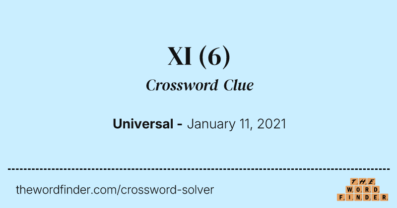 XI crossword clue image