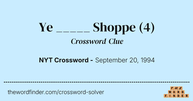 Ye _____ Shoppe crossword clue image