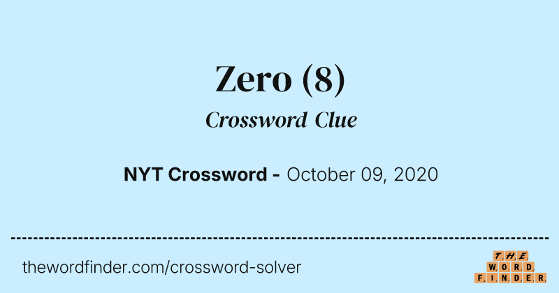 Zero crossword clue image