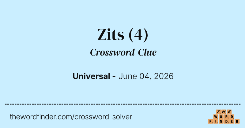 Zits crossword clue image