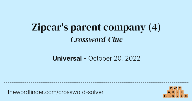 Zipcar's parent company crossword clue image