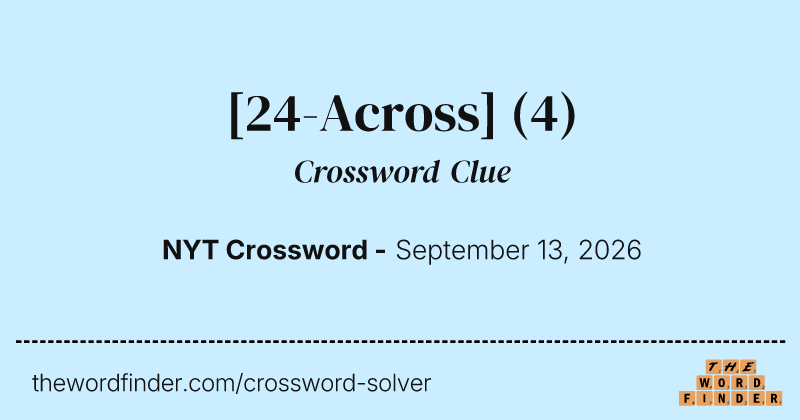 [24-Across] crossword clue image