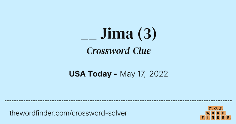 __ Jima crossword clue image