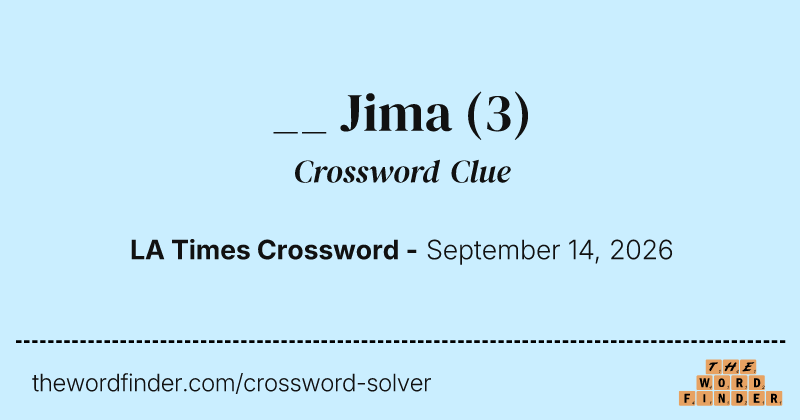 __ Jima crossword clue image