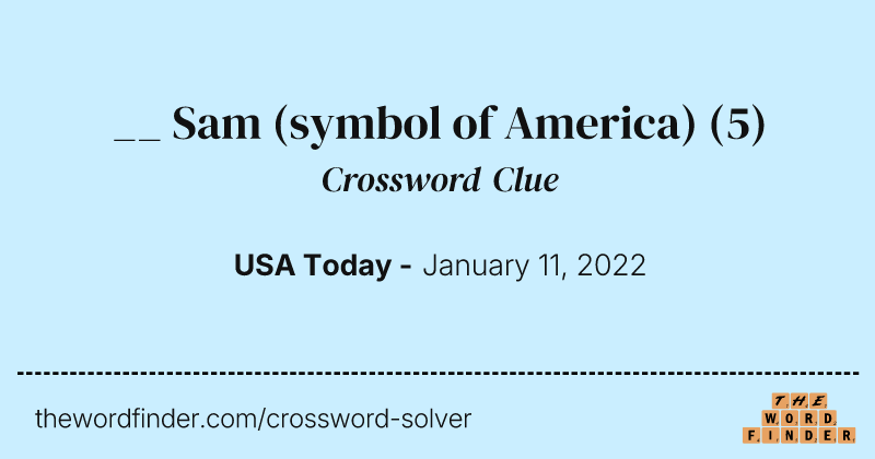 __ Sam (symbol of America) crossword clue image