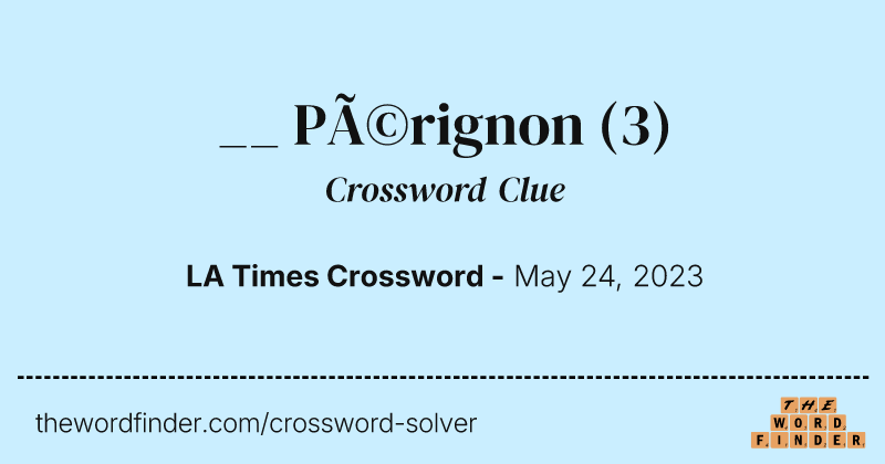 __ Pérignon crossword clue image