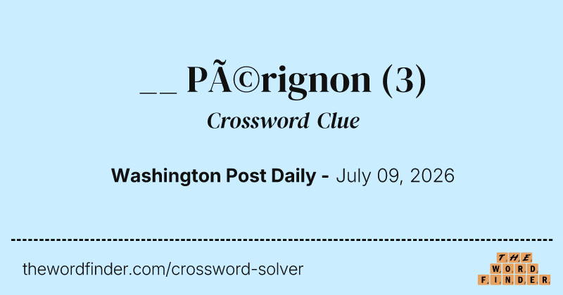 __ Pérignon crossword clue image