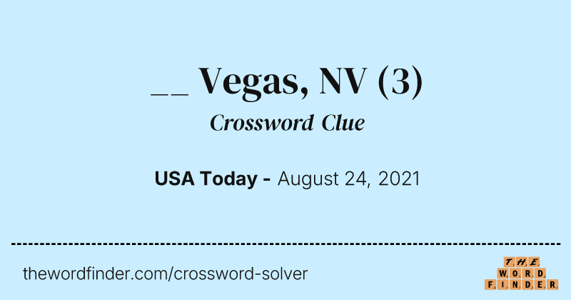 __ Vegas, NV crossword clue image