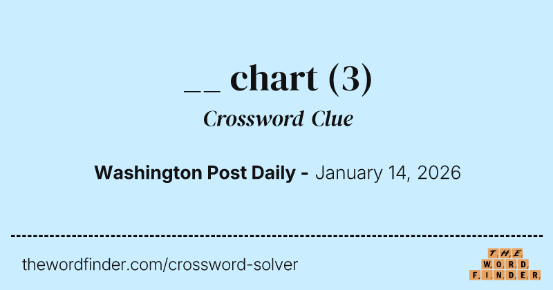__ chart crossword clue image