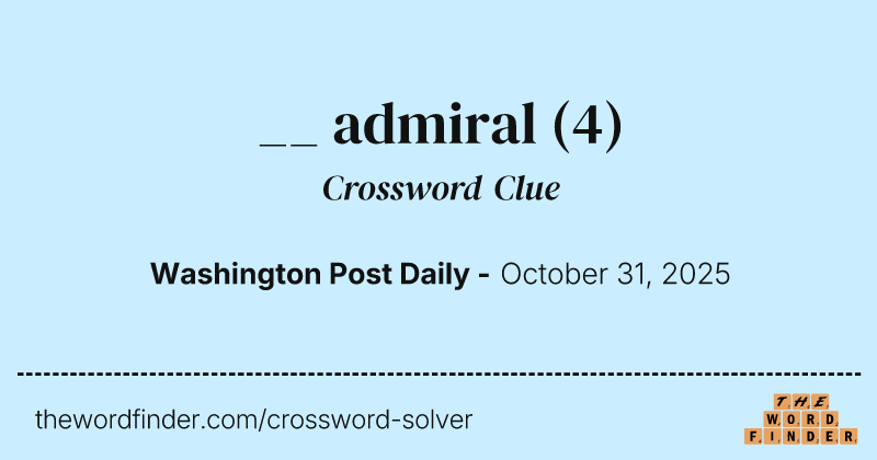 __ admiral crossword clue image