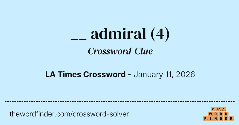 __ admiral crossword clue image