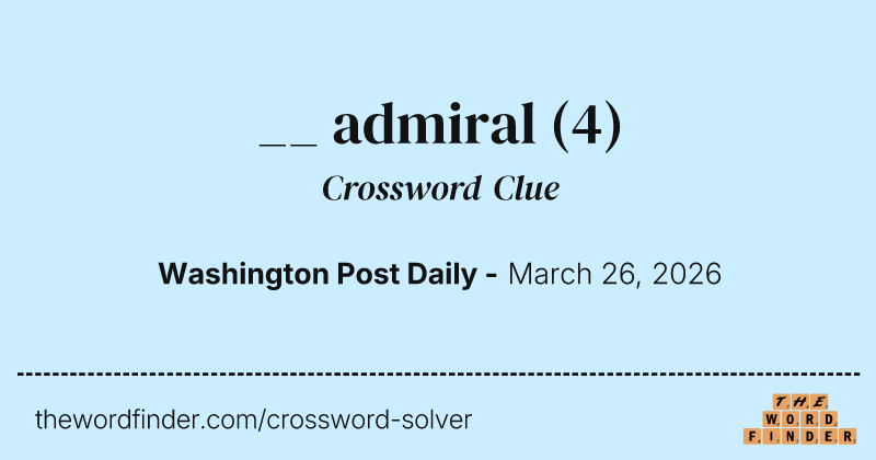 __ admiral crossword clue image