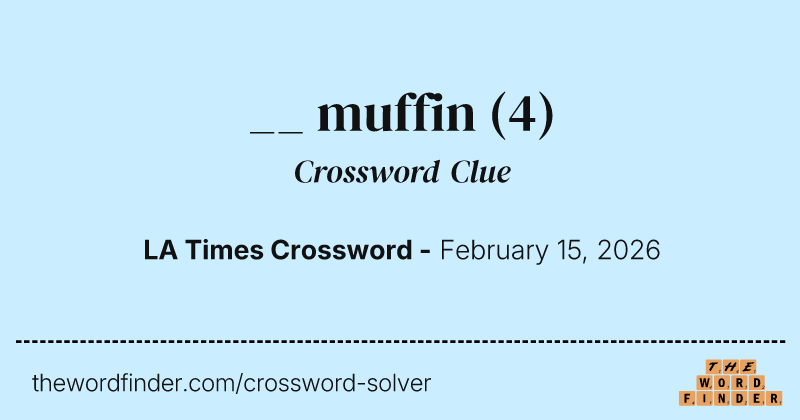 __ muffin crossword clue image