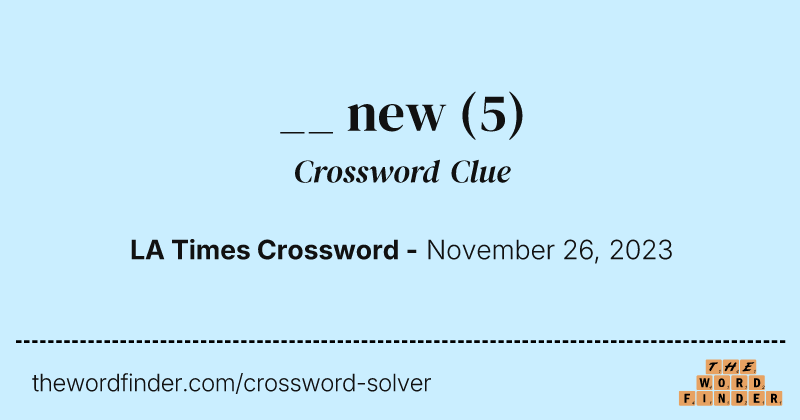 __ new crossword clue image