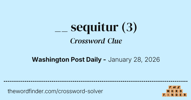 __ sequitur crossword clue image
