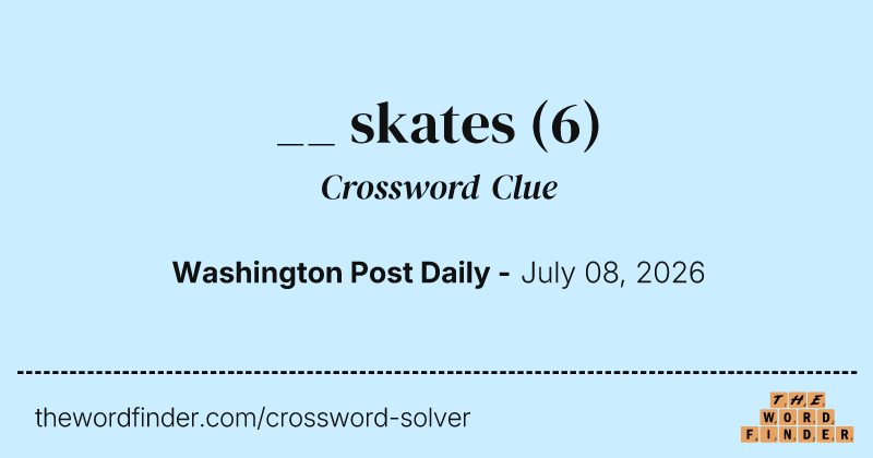 __ skates crossword clue image