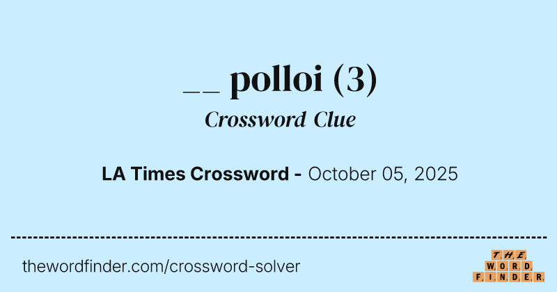 __ polloi crossword clue image