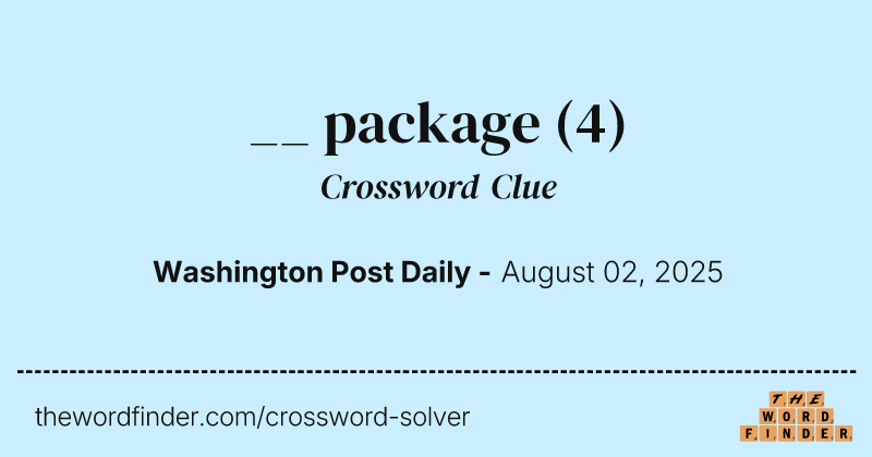 __ package crossword clue image