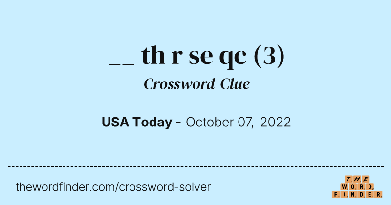 __ th r se qc crossword clue image
