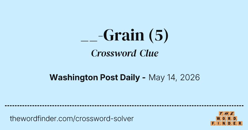 __-Grain crossword clue image