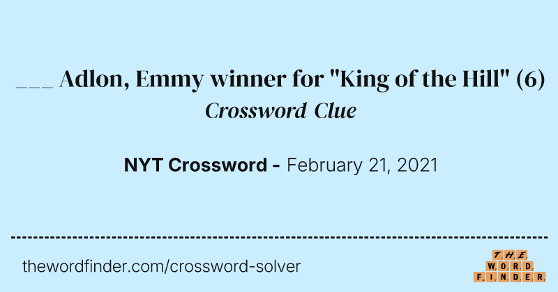 ___ Adlon, Emmy winner for "King of the Hill" crossword clue image