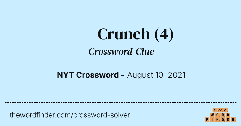 ___ Crunch crossword clue image