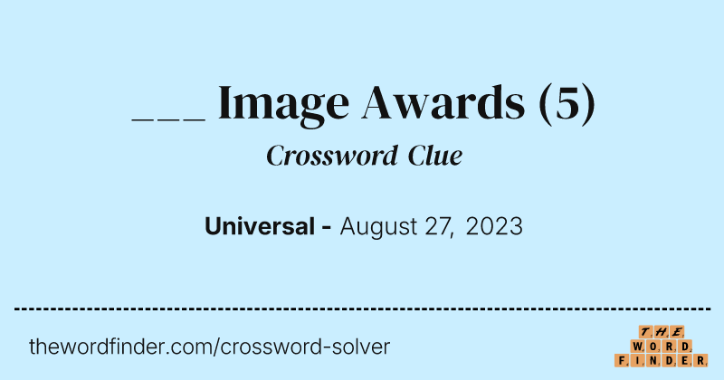 ___ Image Awards crossword clue image