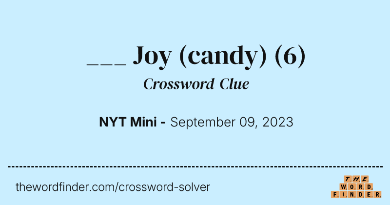 ___ Joy (candy) crossword clue image