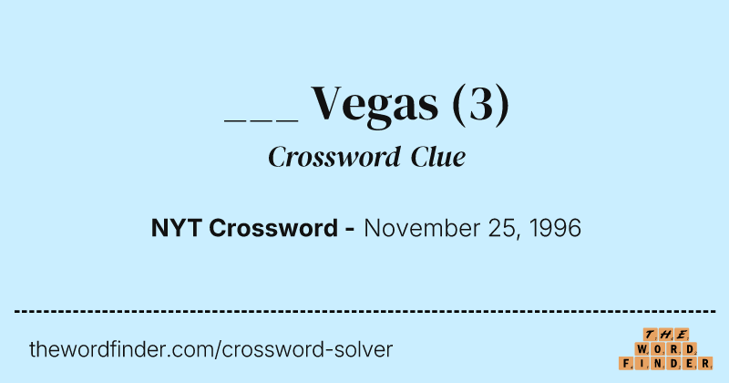 ___ Vegas crossword clue image