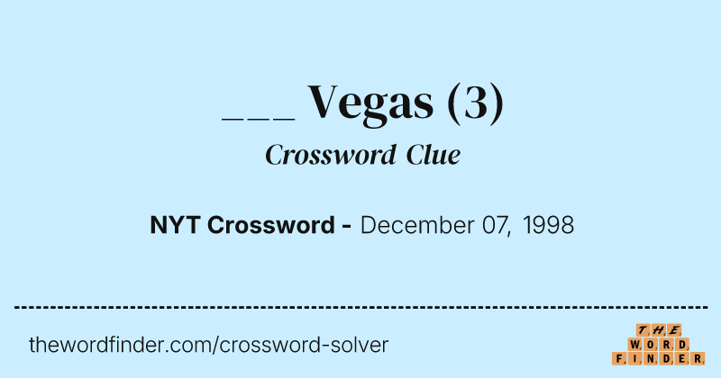 ___ Vegas crossword clue image