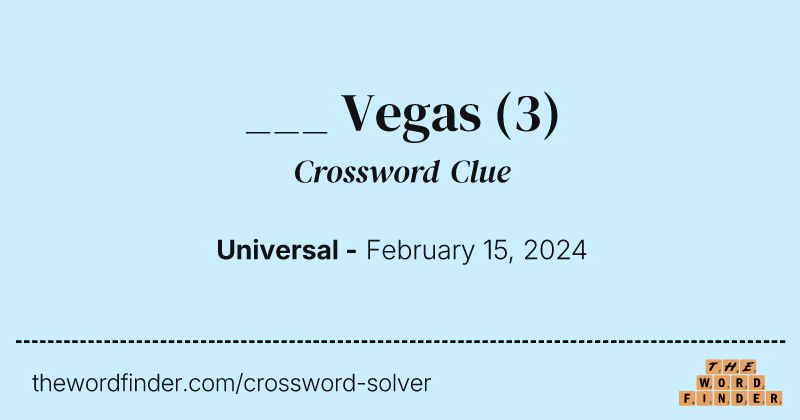 ___ Vegas crossword clue image