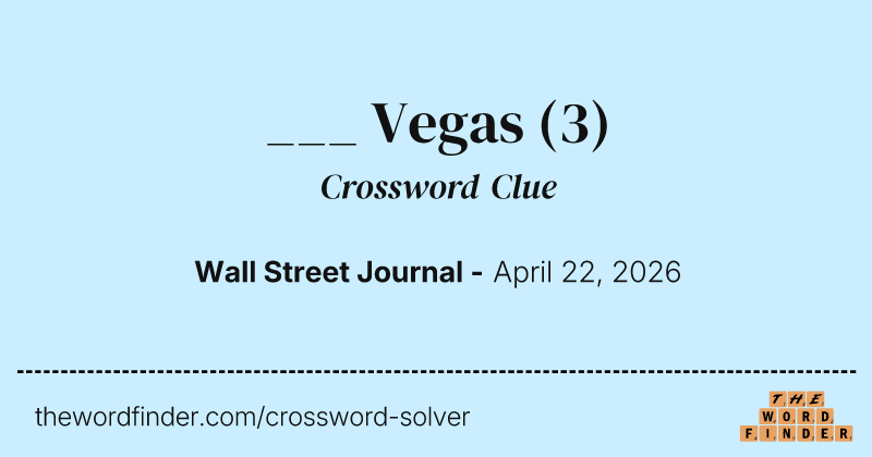 ___ Vegas crossword clue image