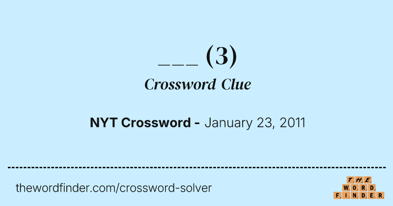 ___ crossword clue image
