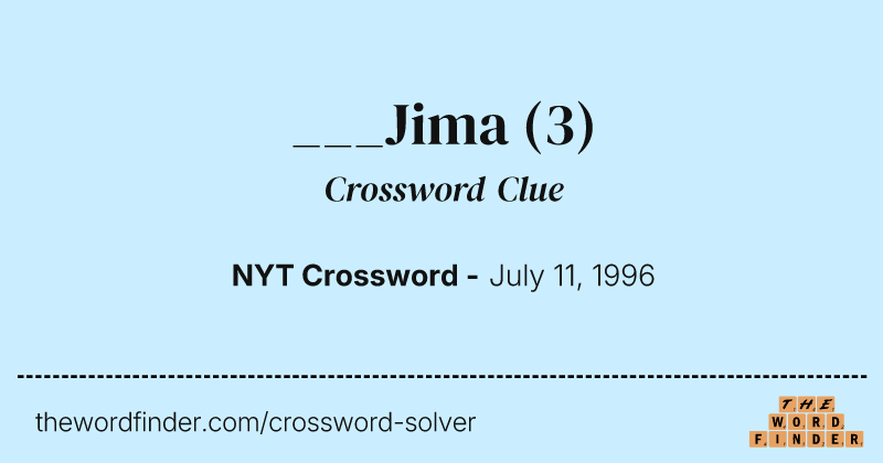 ___Jima crossword clue image