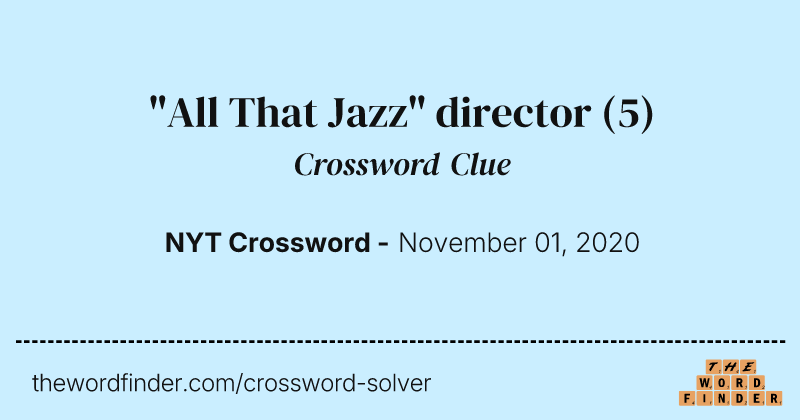 "All That Jazz" director crossword clue image