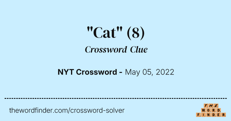 "Cat" crossword clue image