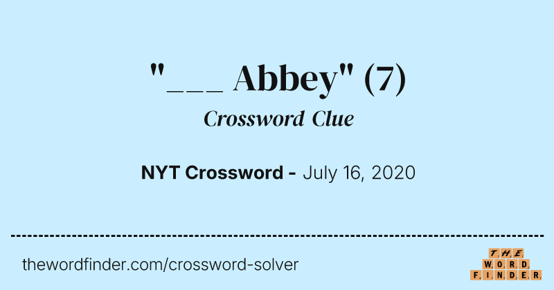 "___ Abbey" crossword clue image