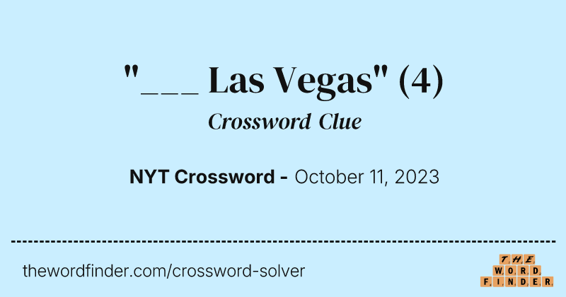 "___ Las Vegas" crossword clue image